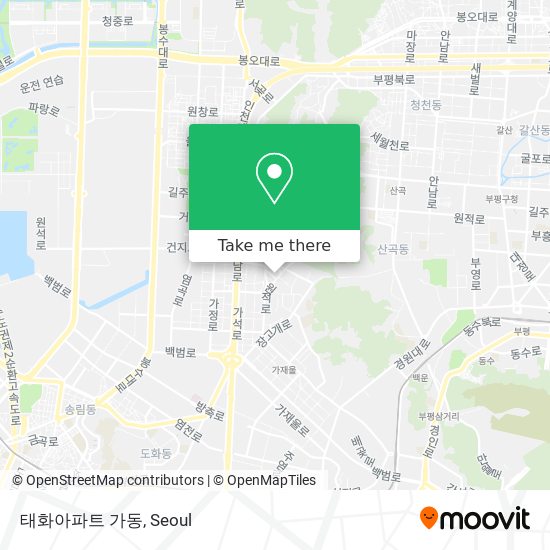 태화아파트 가동 map