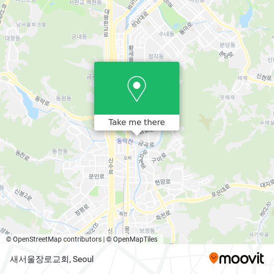 새서울장로교회 map