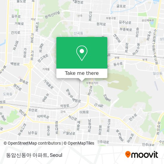 동암신동아 아파트 map