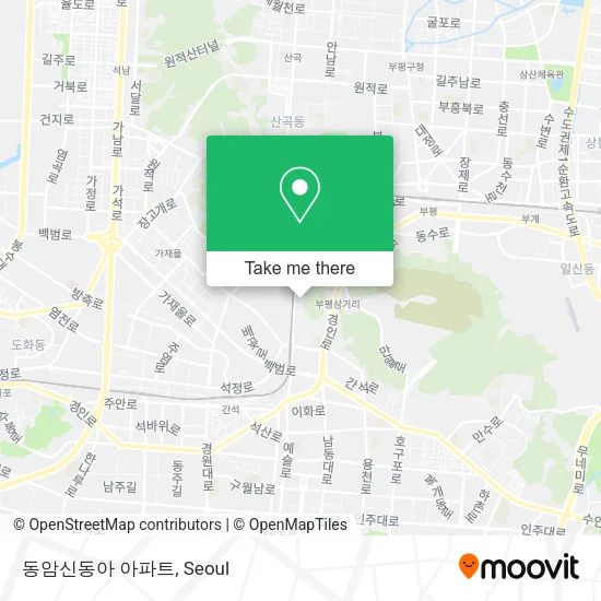 동암신동아 아파트 map