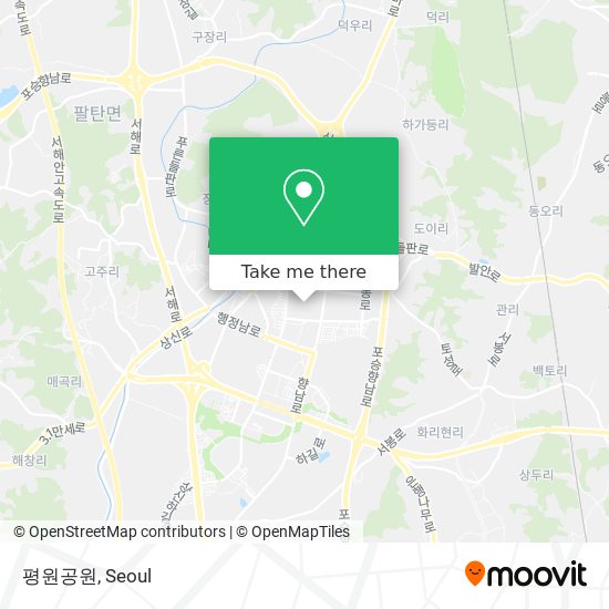 평원공원 map