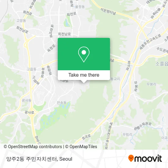양주2동 주민자치센터 map