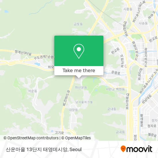 산운마을 13단지 태영데시앙 map