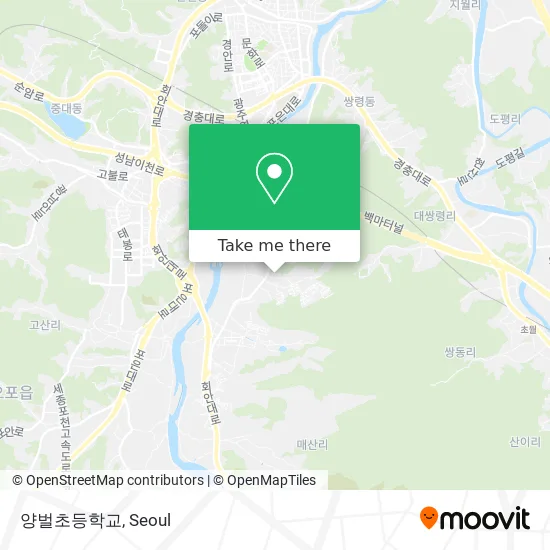 양벌초등학교 map