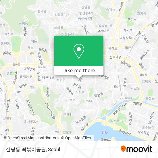 신당동 떡볶이공원 map