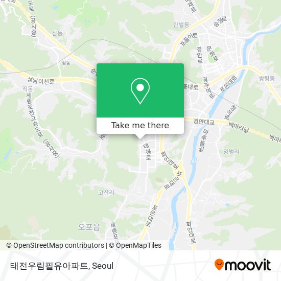 태전우림필유아파트 map