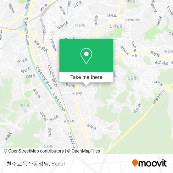 천주교독산동성당 map