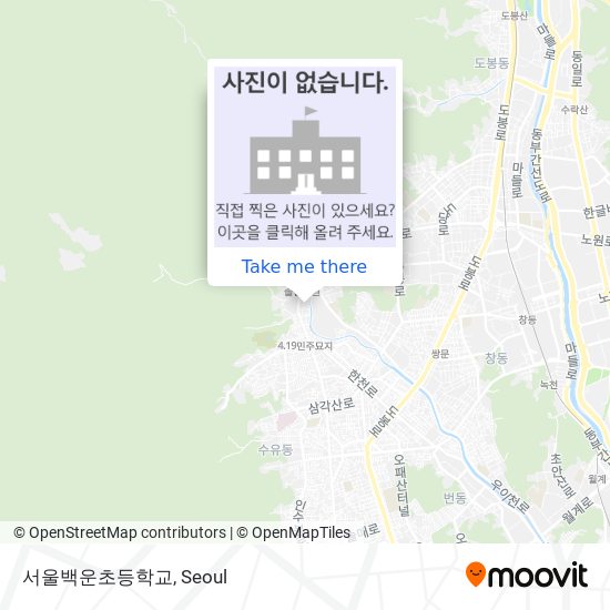 서울백운초등학교 map