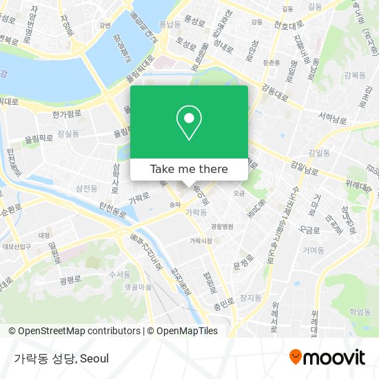 가락동 성당 map