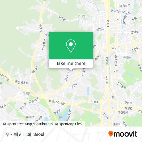 수지에덴교회 map