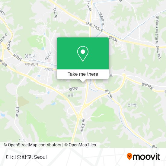 태성중학교 map