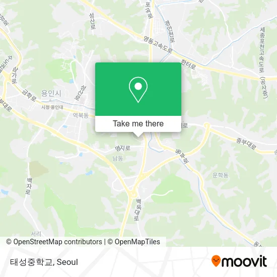태성중학교 map