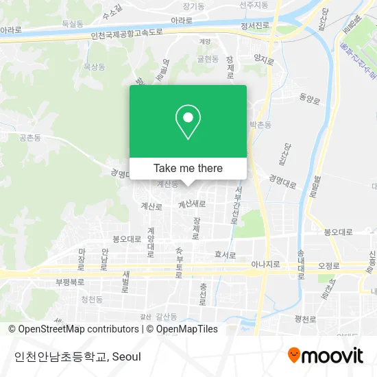 인천안남초등학교 map