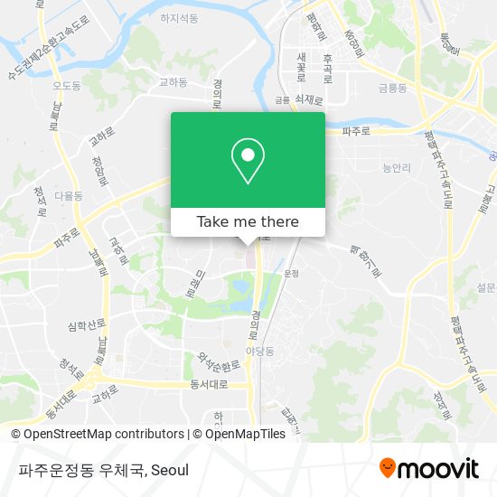 파주운정동 우체국 map