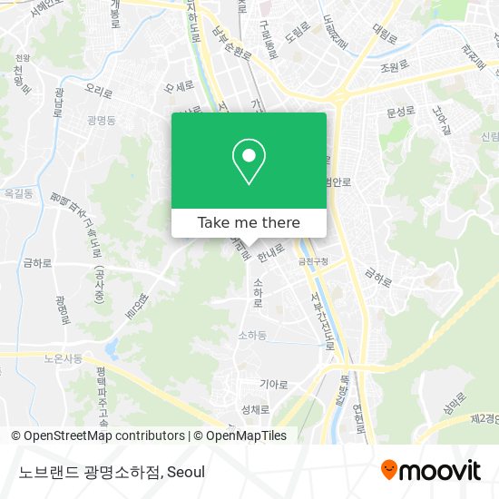 노브랜드 광명소하점 map