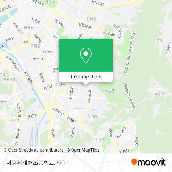 서울위례별초등학교 map