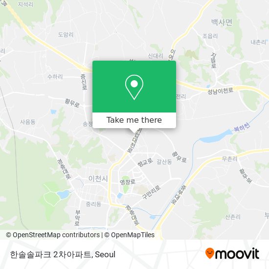 한솔솔파크 2차아파트 map