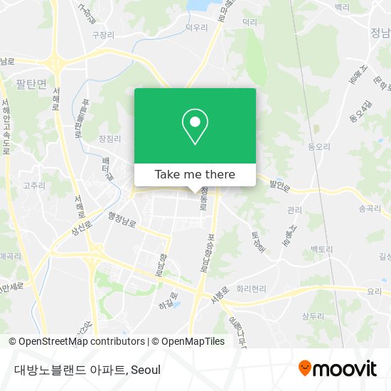 대방노블랜드 아파트 map