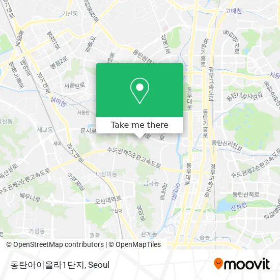 동탄아이올라1단지 map