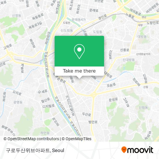 구로두산위브아파트 map
