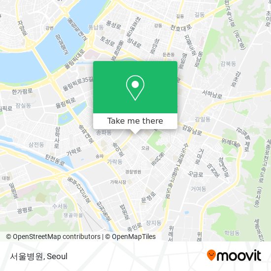 서울병원 map