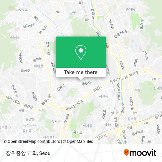 장위중앙 교회 map