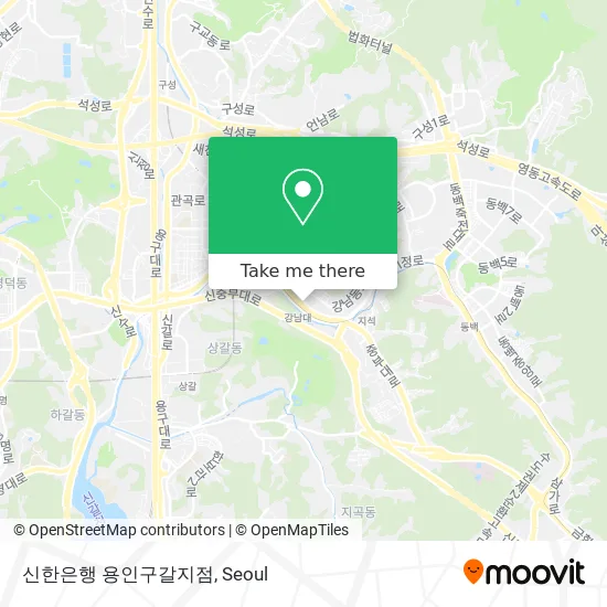 신한은행 용인구갈지점 map