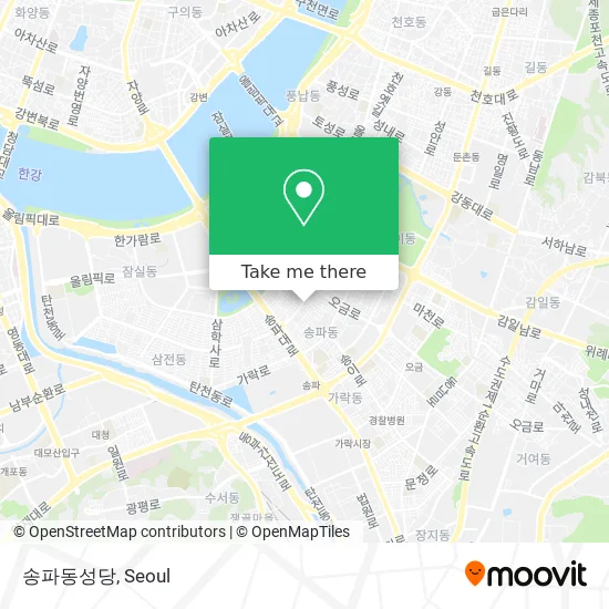 송파동성당 map