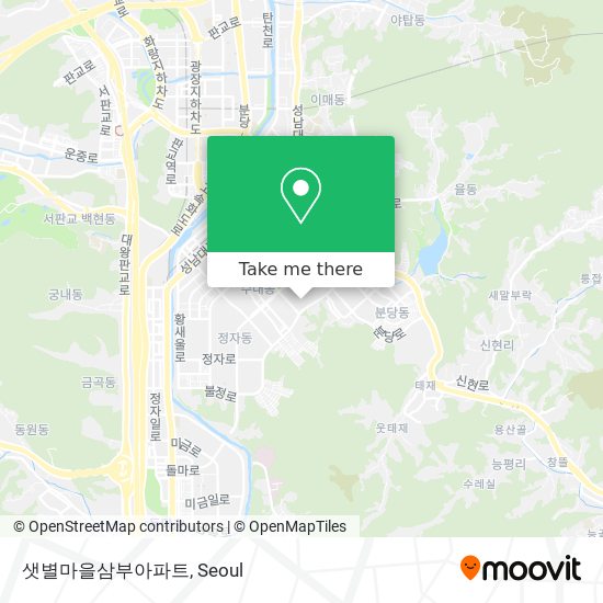 샛별마을삼부아파트 map