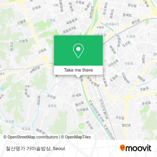 철산명가 가마솥밥상 map
