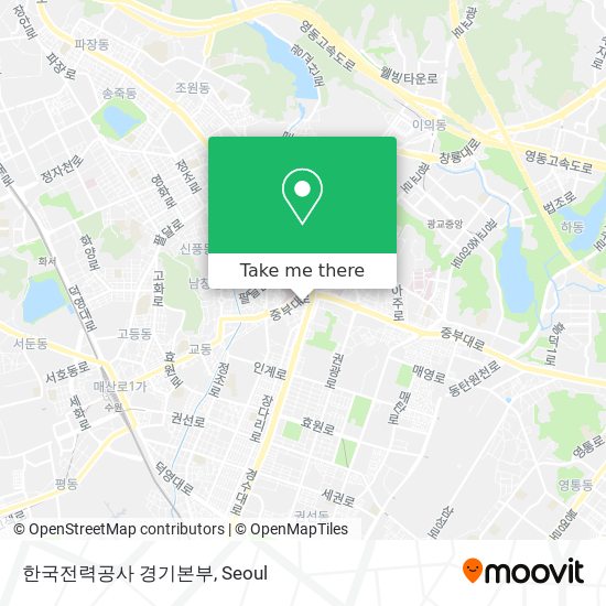 한국전력공사 경기본부 map