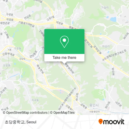 초당중학교 map
