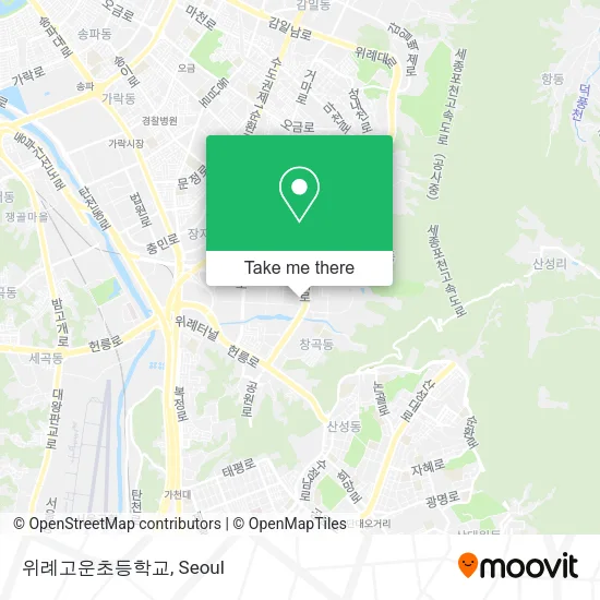 위례고운초등학교 map
