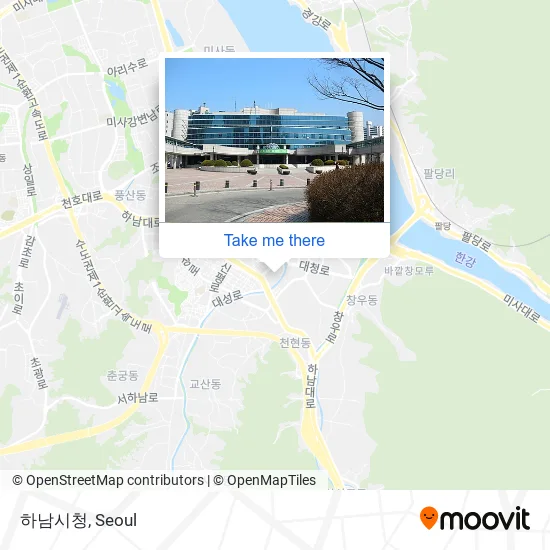 하남시청 map