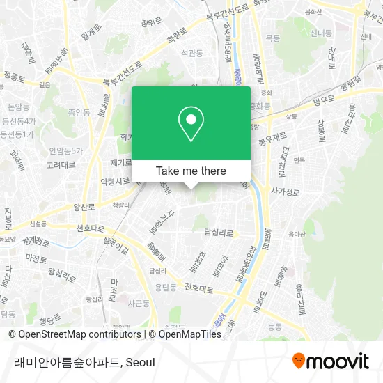 래미안아름숲아파트 map