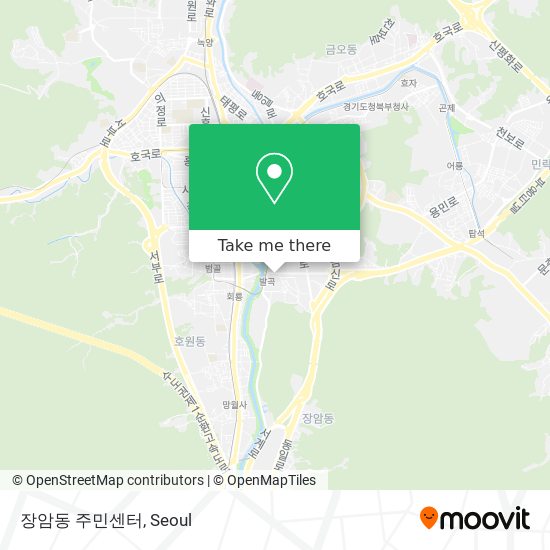 장암동 주민센터 map