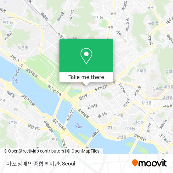 마포장애인종합복지관 map