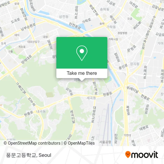 풍문고등학교 map