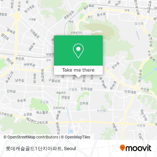 롯데캐슬골드1단지아파트 map