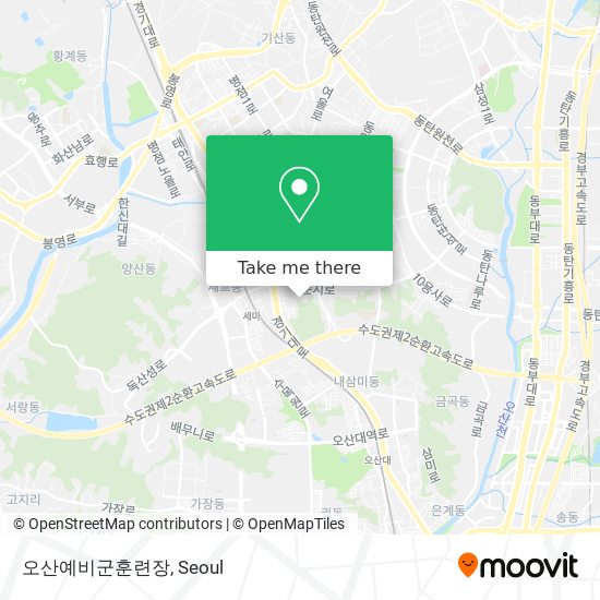 오산예비군훈련장 map