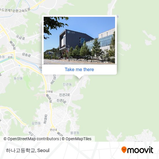 하나고등학교 map