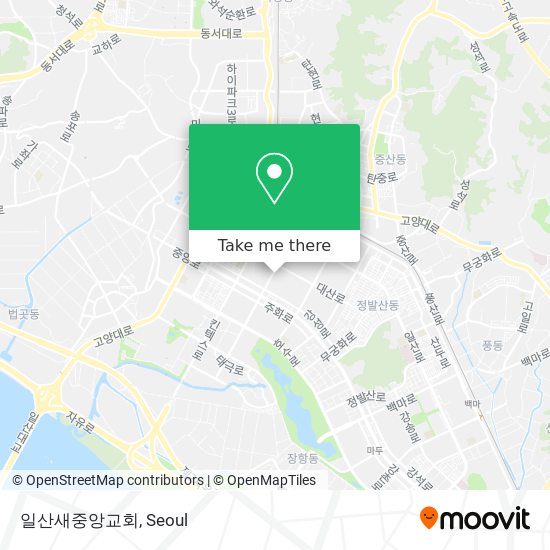 일산새중앙교회 map