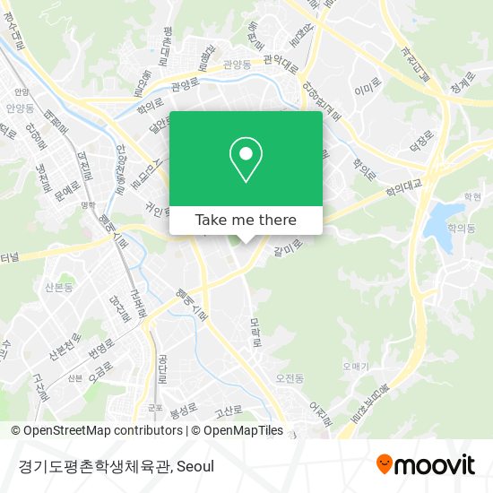 경기도평촌학생체육관 map