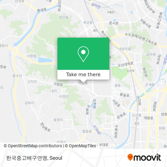 한국중고배구연맹 map