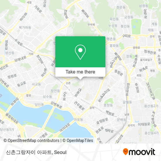 신촌그랑자이 아파트 map