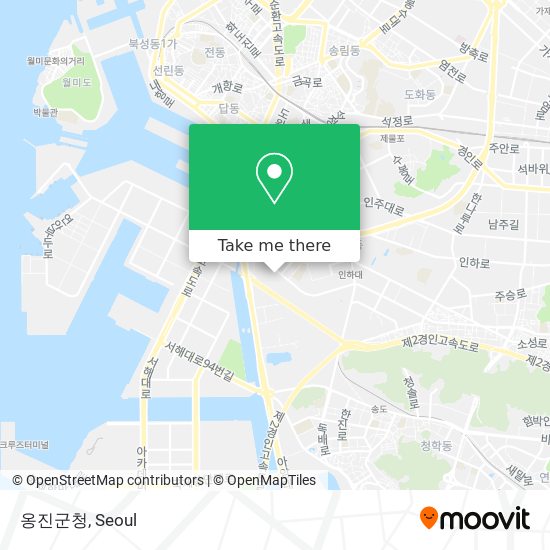 옹진군청 map