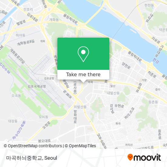 마곡하늬중학교 map