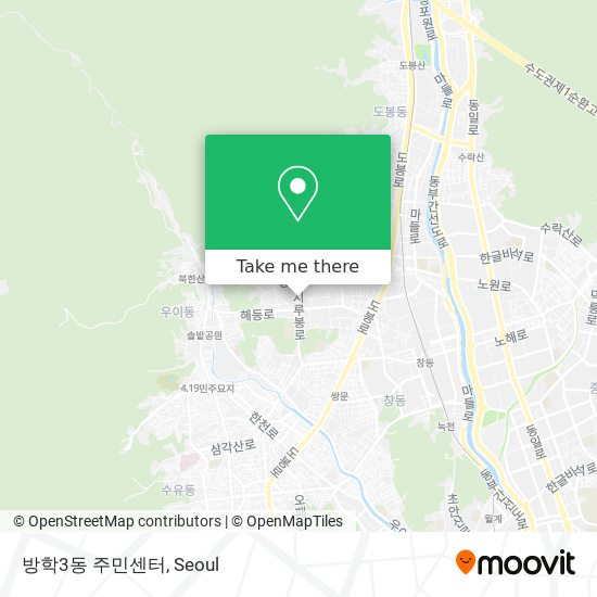 방학3동 주민센터 map