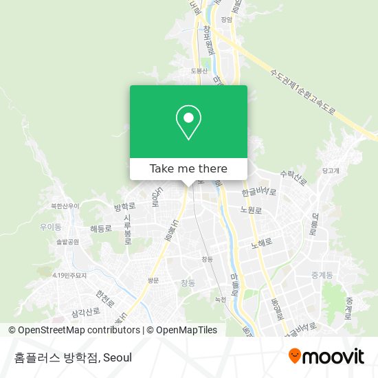 홈플러스 방학점 map