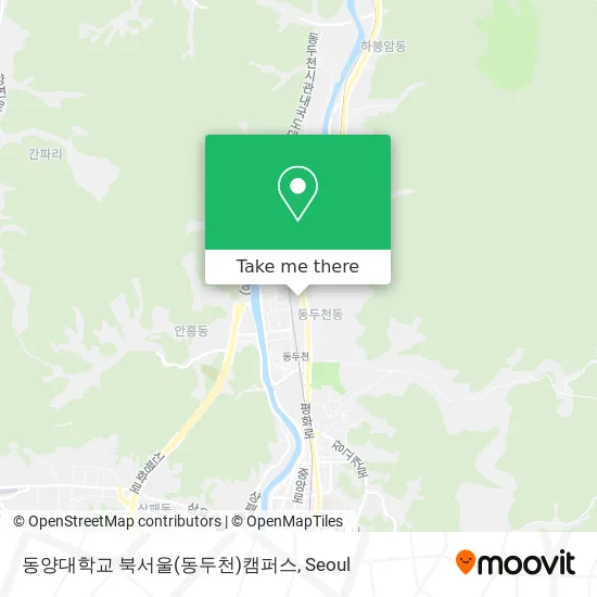 동양대학교 북서울(동두천)캠퍼스 map